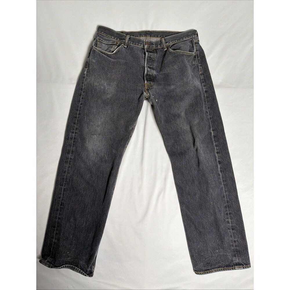 Levi's Straight Men’s Jeans - Faded Black Denim